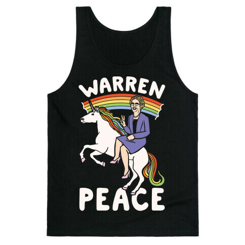 Warren Peace White Print Tank Top
