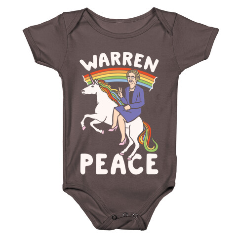 Warren Peace White Print Baby One-Piece