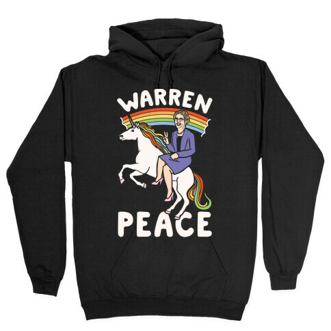 Warren Peace White Print Hooded Sweatshirt