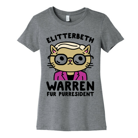Elitterbeth Warren Fur Purresident Womens T-Shirt