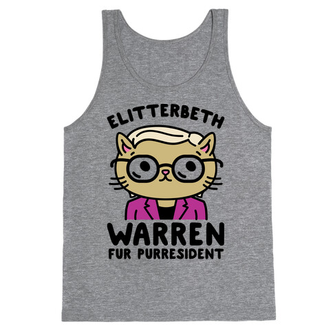 Elitterbeth Warren Fur Purresident Tank Top