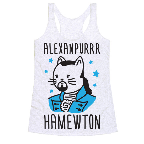 Alexanpurrr Hamewton Parody Racerback Tank Top