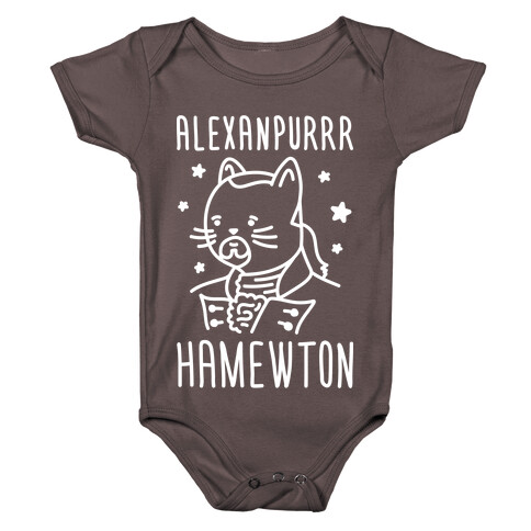 Alexanpurrr Hamewton Parody Baby One-Piece