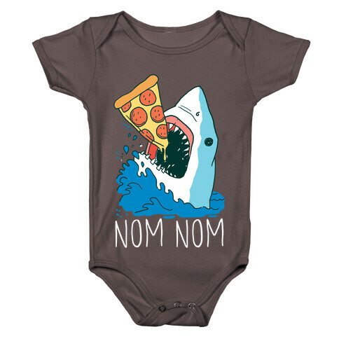 Nom Nom Pizza Shirt Baby One-Piece