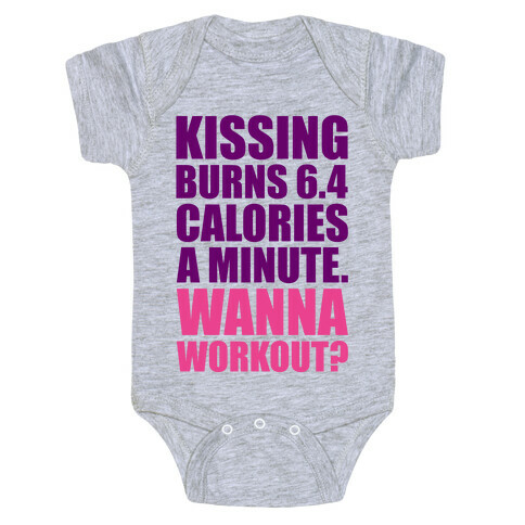 Kissing Burns Calories Baby One-Piece