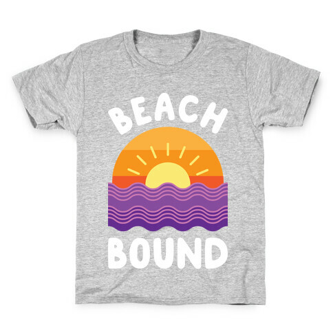 Beach Bound (White) Kids T-Shirt