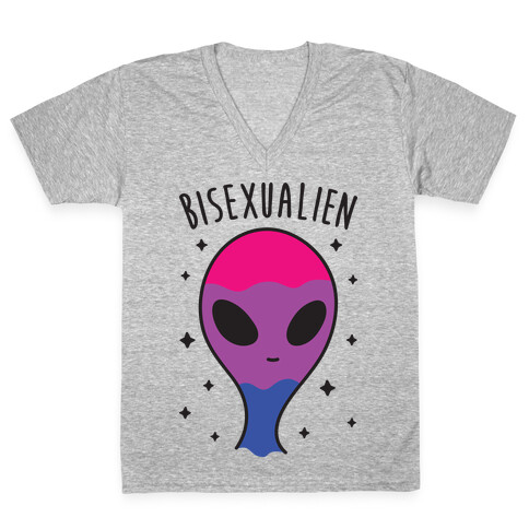 Bisexualien V-Neck Tee Shirt