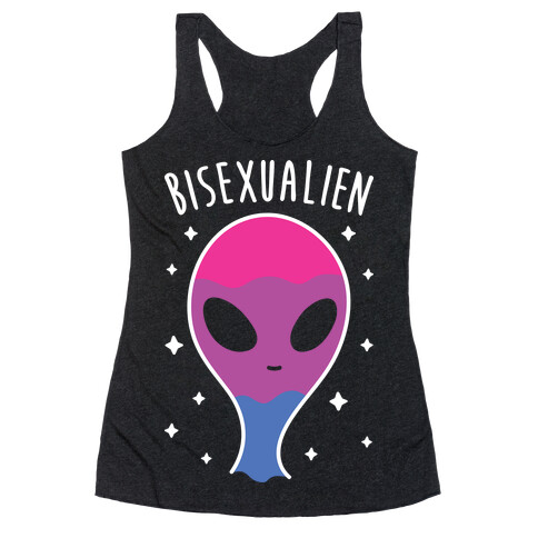 Bisexualien (White) Racerback Tank Top