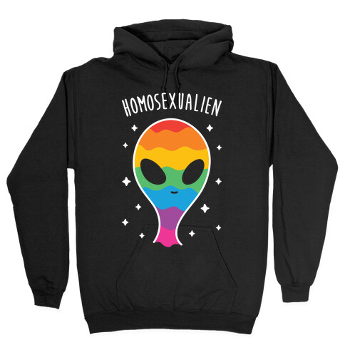 Homosexualien (White) Hooded Sweatshirt