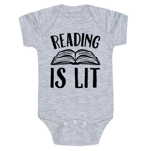 Reading Is Lit Baby One-Piece
