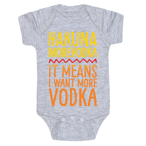 Hakuna Morevodka Parody Baby One-Piece