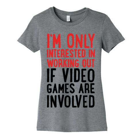 Video Game Workout Womens T-Shirt