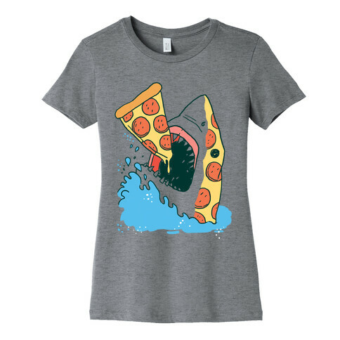 Pizza Shark Womens T-Shirt