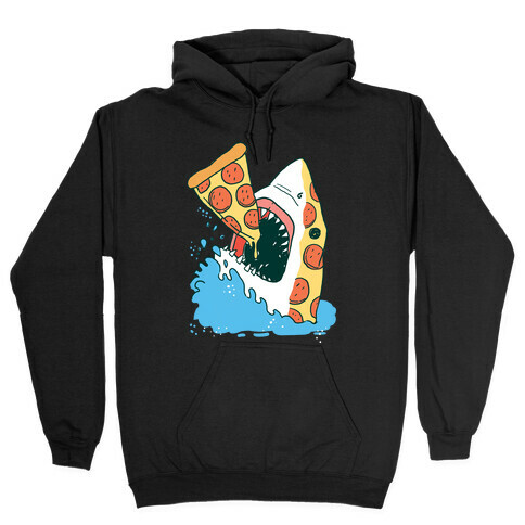 Pizza Shark Hooded Sweatshirt