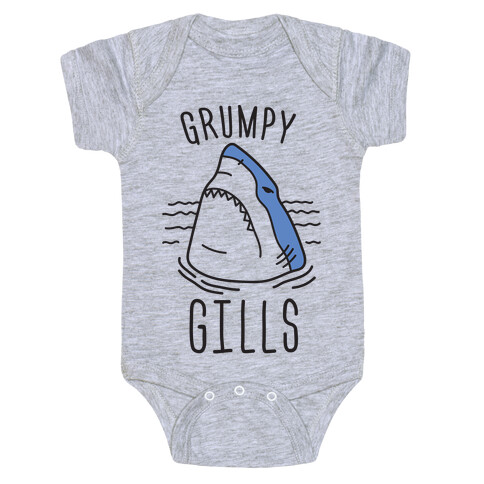 Grumpy Gills Shark Baby One-Piece