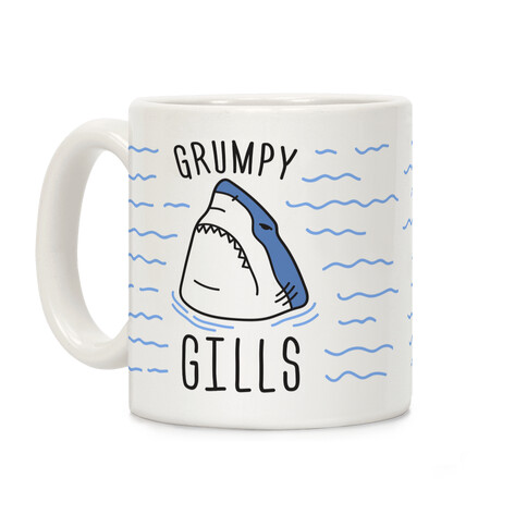 Grumpy Gills Shark Coffee Mug