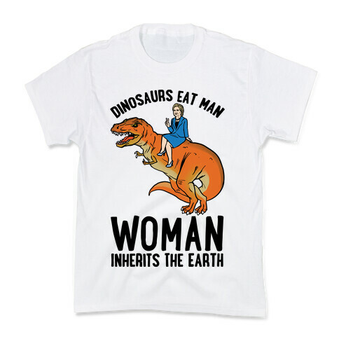 Woman Inherits The Earth Hillary Parody Kids T-Shirt
