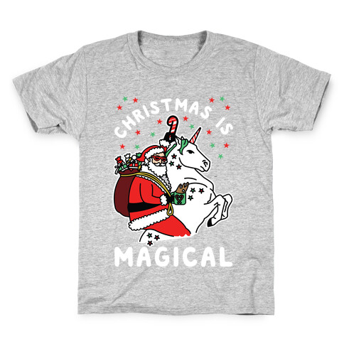 Christmas Is Magical White Kids T-Shirt