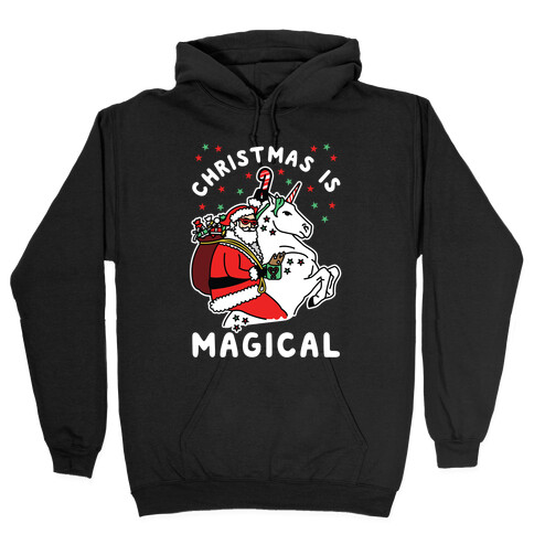 Christmas Is Magical White Hooded Sweatshirt