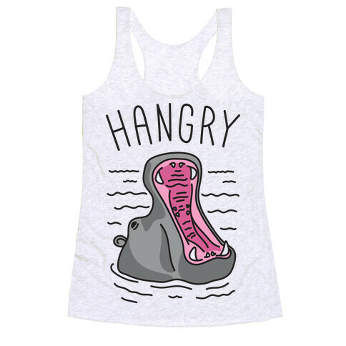 Hangry Hippo Racerback Tank Top