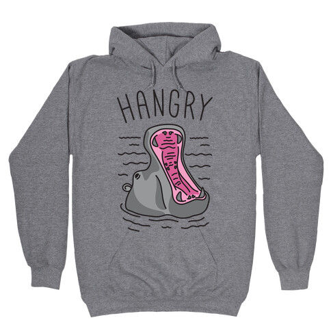 Hangry Hippo Hooded Sweatshirt