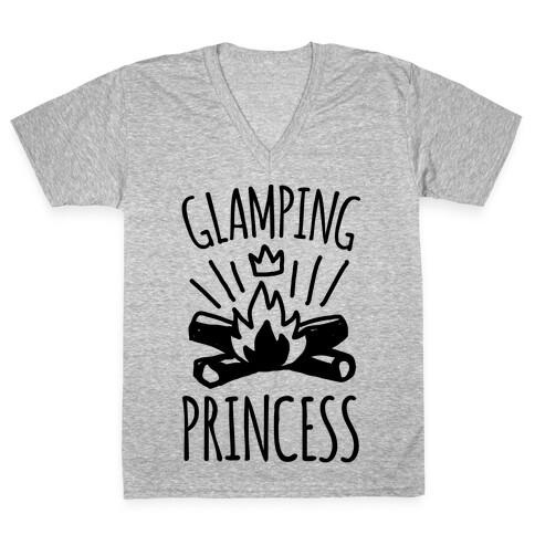 Glamping Princess V-Neck Tee Shirt