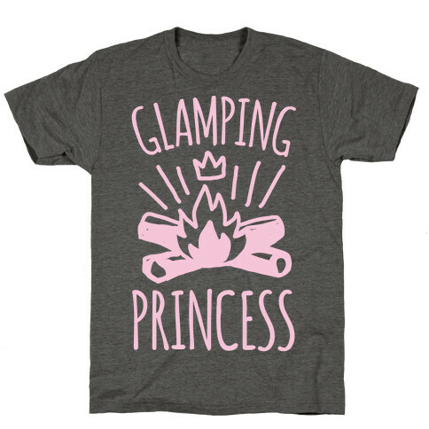 Glamping Princess White Print T-Shirt