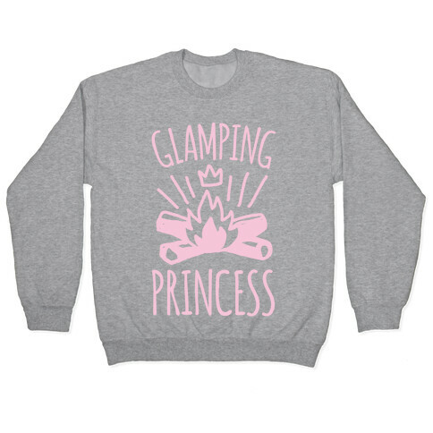 Glamping Princess White Print Pullover