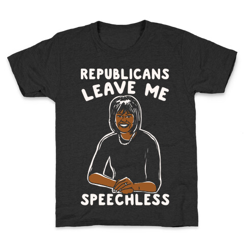 Republicans Leave Me Speechless White Print Kids T-Shirt