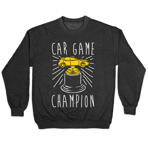 Car Game Champion White Print Pullover