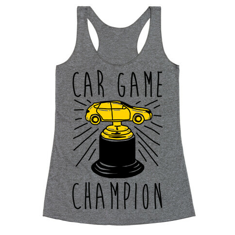 Car Game Champion  Racerback Tank Top