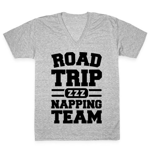 Road Trip Napping Team V-Neck Tee Shirt