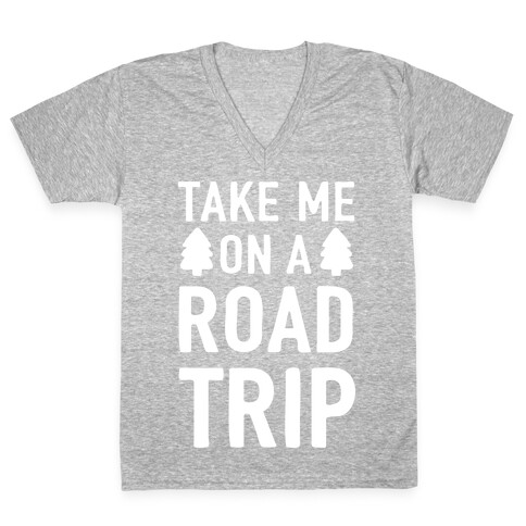 Take Me On A Road Trip V-Neck Tee Shirt