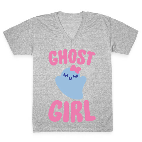 Ghost Girl V-Neck Tee Shirt