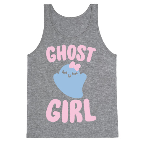 Ghost Girl White Print Tank Top