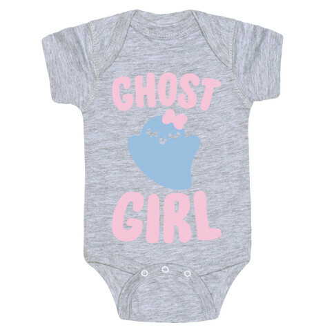 Ghost Girl White Print Baby One-Piece