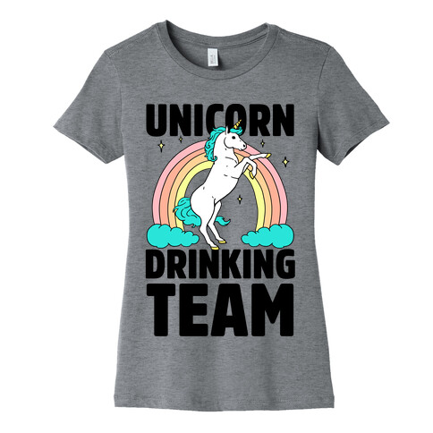 Unicorn Drinking Team Womens T-Shirt