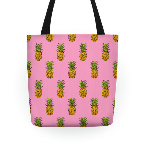 Pink Pineapple Pattern Tote