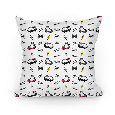 Cool Cats Pattern Pillow