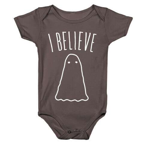 I Believe (In Ghosts) - White Baby One-Piece