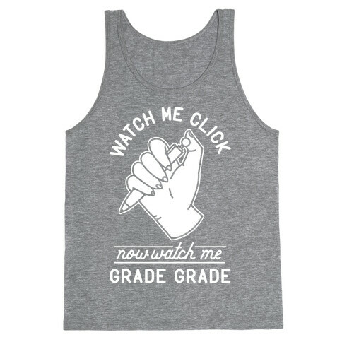 Watch Me Click Watch Me Grade Grade Wht Tank Top