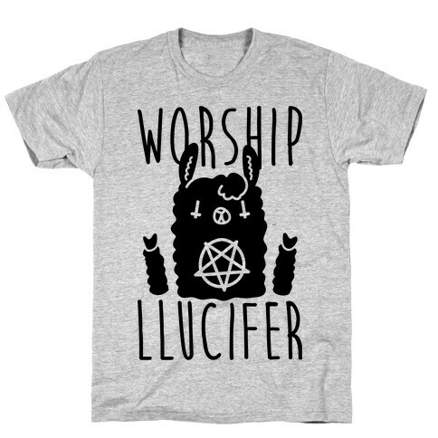 Worship Llucifer Llama T-Shirt