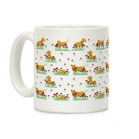 Pit Bulls and Poppies Coffee Mug