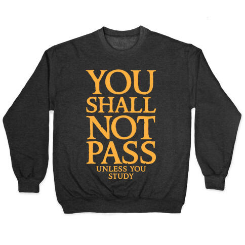 You Shall Not Pass (Unless You Study) Pullover