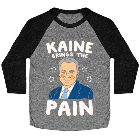 Kaine Brings The Pain White Print Baseball Tee