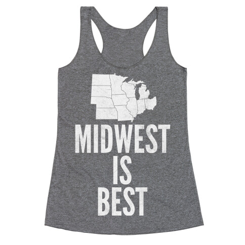 Midwest Is Best Racerback Tank Top