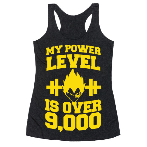 My Power Level is Over 9,000 Racerback Tank Top