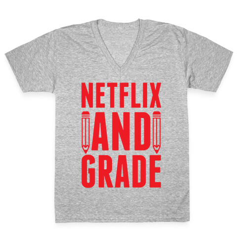 Netflix and Grade V-Neck Tee Shirt