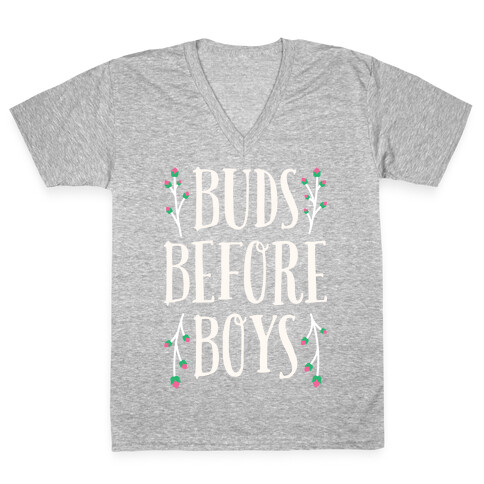 Buds Before Boys V-Neck Tee Shirt