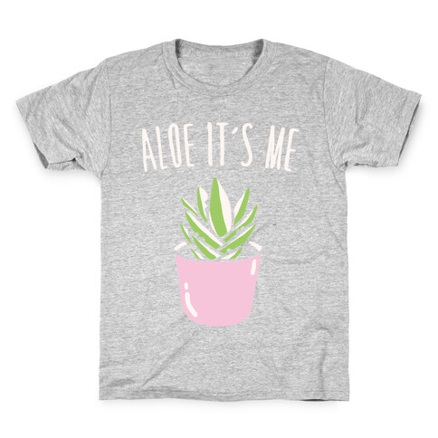 Aloe It's Me White Print Kids T-Shirt